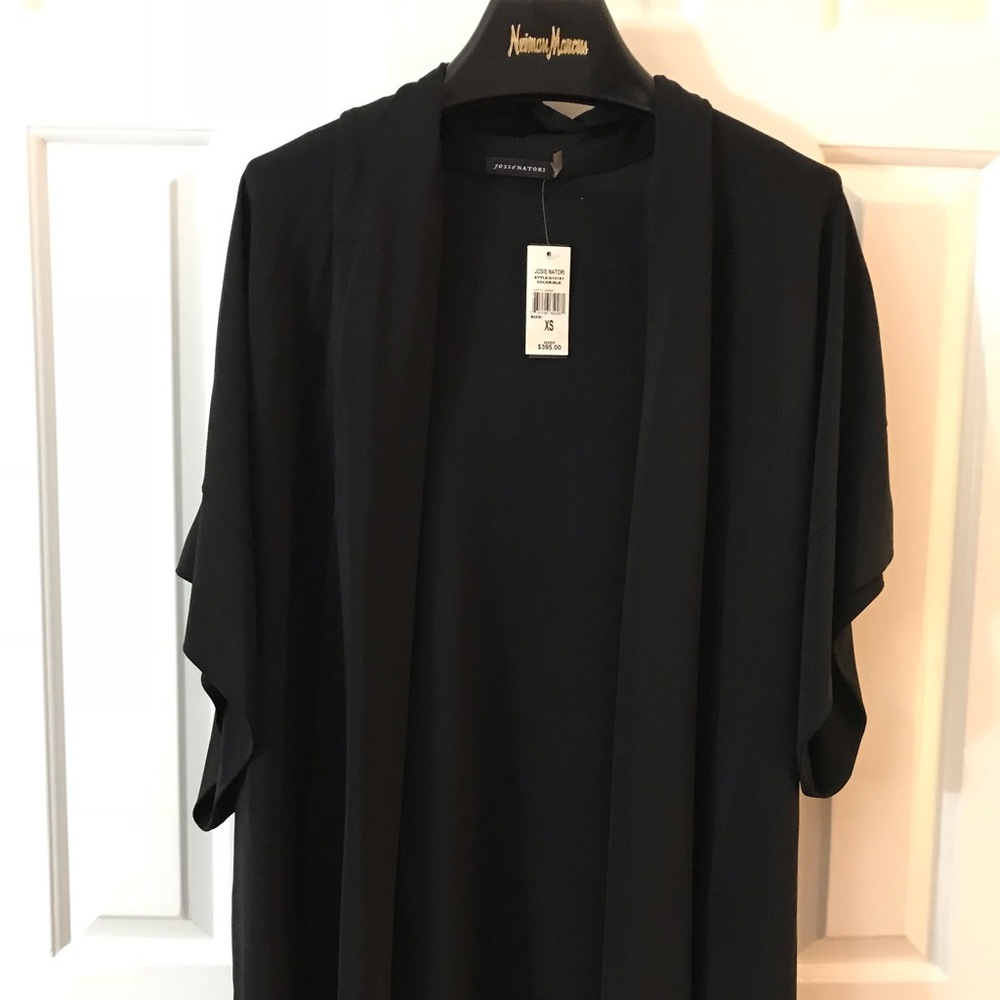 Natori Black evening loose cardigan, NWT